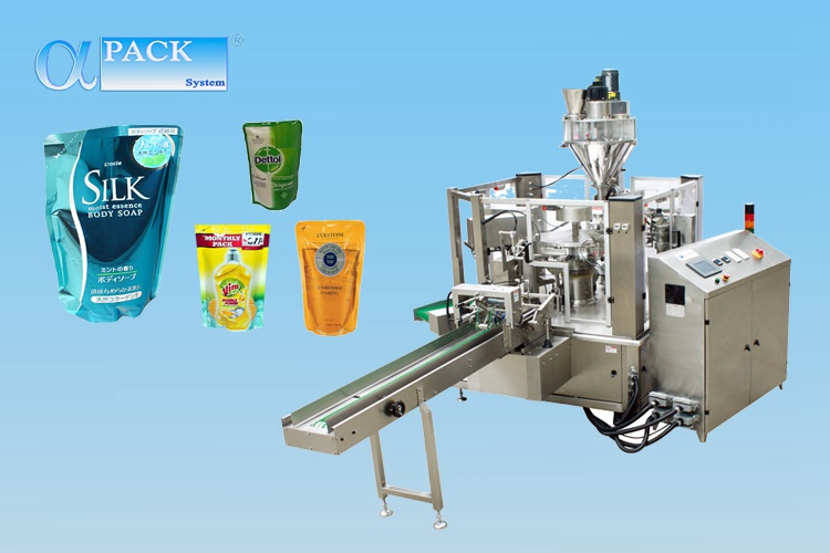 Rotary Filling and Sealing Machine for Premade Pouches